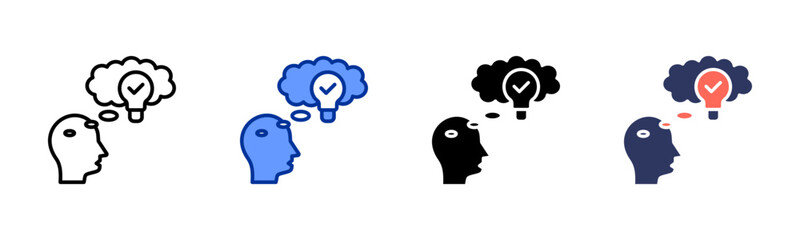 Expressing Thought icon set multiple style collection
