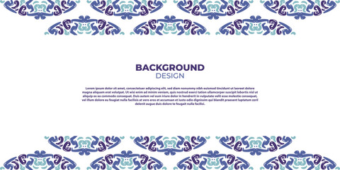 Continuous Abstract Wave Border Backdrop