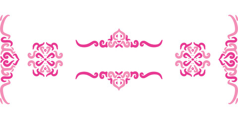 Romantic Pink Decorative Divider Elements