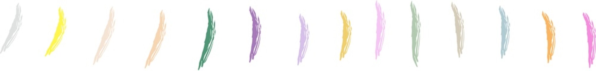 Hand drawn pencil art, doodle outstanding chalk and brush strokes Isolated vector illustrations on white background and transparent background

