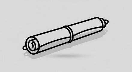 Toilet Paper Roll Illustration - Cleanliness and Hygiene Concept.