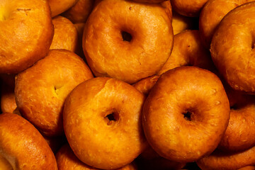 stack of fried donuts