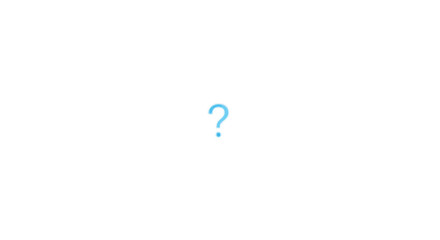 Simple light blue question mark symbol on a white background clarity