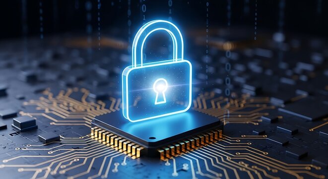 Cybersecurity on Microchip - Protecting Data with Technology.