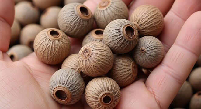 Handful of Tagua Nuts - Natural Beads for Jewelry Making.