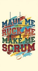 Rugby Passion - A Vibrant Celebration of the Games Intensity.