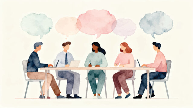 Creative Hands Organizing Thought Board with Colorful Sticky Notes