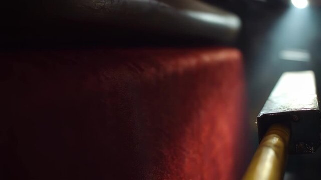 Medium shot focusing on heat transfer printing process applied to polyester fabric highlighting the distinct texture and color retention under heated pressure