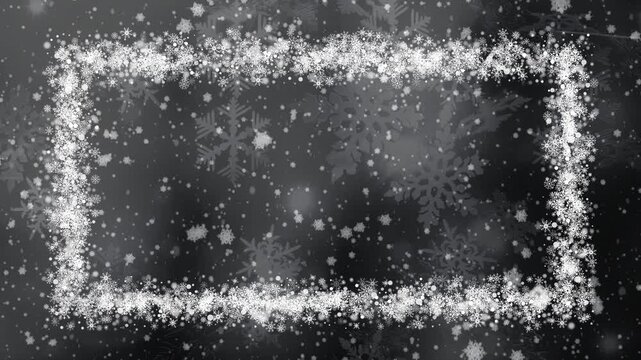 Winter background snow flakes create a shimmering seasonal illustration with dynamic falling particles and bright light for designs - Powered by Adobe