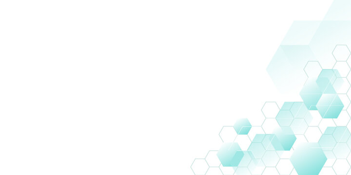 Green hexagons pattern for medical vector eps10