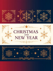 Christmas and New Years Greeting Card