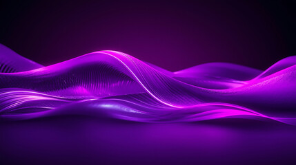 fluid motion artwork with pink and violet energy trails in modern tech style