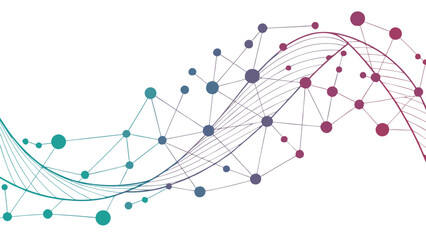 Modern Technology Network Abstract Data Connection with vector illustration