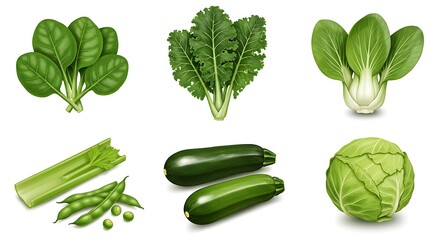 Fresh Green Vegetables A Vibrant and Healthy Assortment