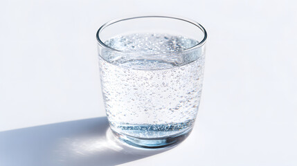 glass of sparkling water, generation AI 