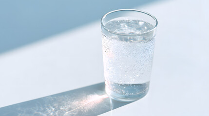 glass of sparkling water, generation AI 