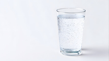glass of sparkling water, generation AI 