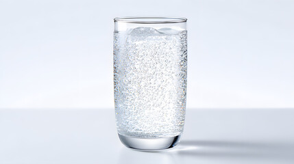 glass of sparkling water, generation AI 