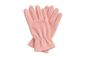 Obraz premium Pink women's winter gloves fashion accessory transparent background