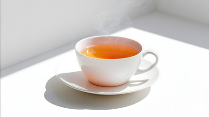 hot tea cup, generation AI 