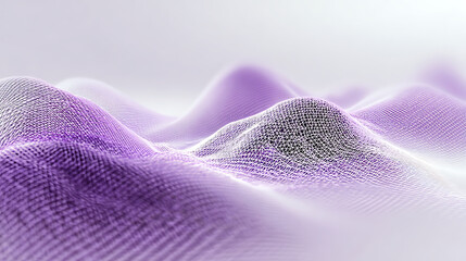 Purple Wireframe Landscape Abstract Digital Art Background