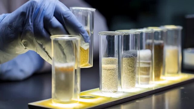 Innovative binder formulation being tested by technicians to enhance lowcarbon anode efficiency in sustainable energy applications