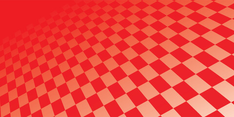 Red and white lattice vector illustration alternating into square shape medium size. modern eps 10