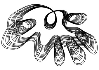 Abstract Wave Element for Design. Stylized line art background. Business background. R1002