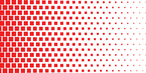 simple red square halftone pattern for banner poster background.