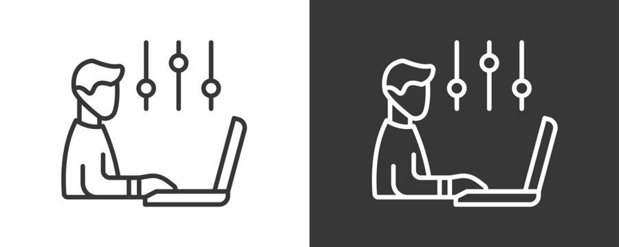 Adaptability Icon Set Vector Collection Isolated In Black And White