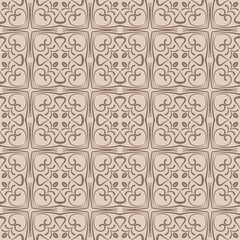 brown seamless vintage pattern texture vector ornamental design