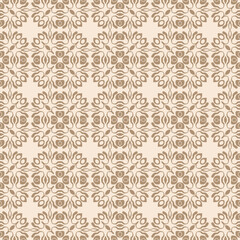 brown seamless vintage pattern texture vector ornamental design