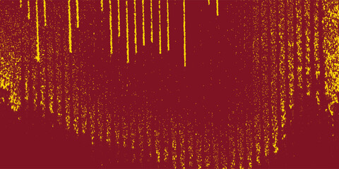 Vector background with burgundy and yellow gold grunge texture. Abstract two tone design, rough brushstroke divide. Ideal for bold banners, classic themes or sports concepts.