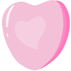 pink heart  illustration
