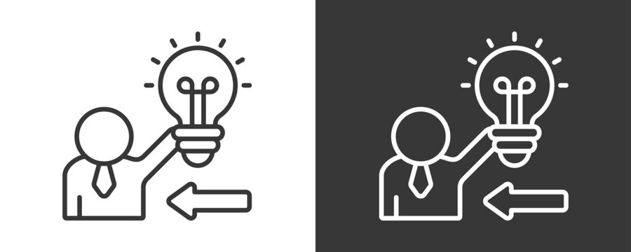 Proactive Icon Set Vector Collection Isolated In Black And White