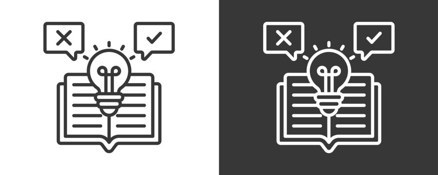 Feasibility Icon Set Vector Collection Isolated In Black And White