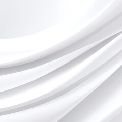 Obraz premium A pristine white background featuring elegant, smooth lines that gracefully curve and intertwine, creating a sense of fluidity and modernity.