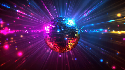 music background disco abstract party sound ball funky many coloured spotlight event musical nightclub