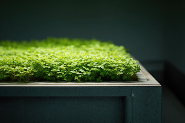 captivating scene of ai monitoring plant growth highlighting harmony between technology and nature