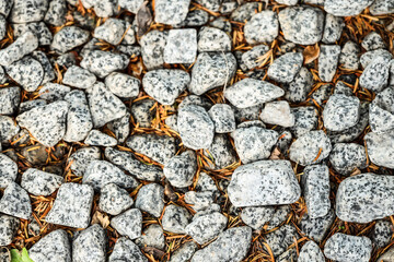 Texture of gravel stones as background