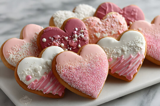 Valentine day cookies