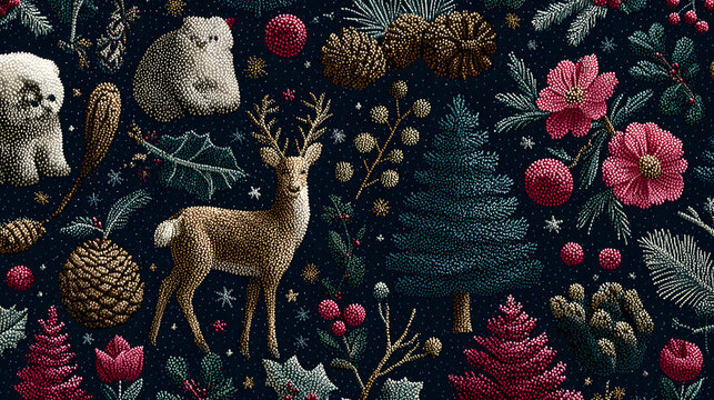 christmas seamless pattern
