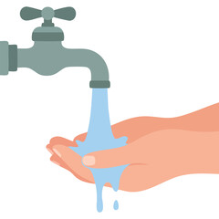 Clean water hygiene vector icon design isolated vector illustration on white background