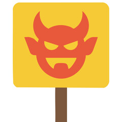 Public signboard icon notice board isolated vector illustration on white background