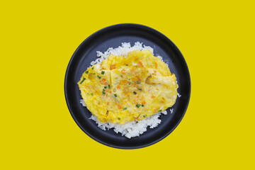 Thai style omelet with rice