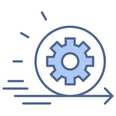 Motion Planning Blue Icon