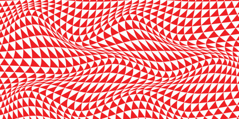 simple red triangle wave pattern art for banner poster background.