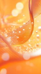 Abstract Medical Technology background Orange, Health, Science and Research concept 3D Render