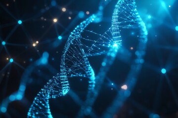 Abstract Medical Technology background Blue, Innovation Medicine concept 3D Render