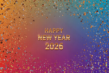 New year's eve crowd celebrating in times square with fireworks and confetti happy new year celebration